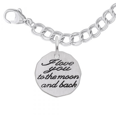 I Love You To The Moon And Back Charm Bracelet Set