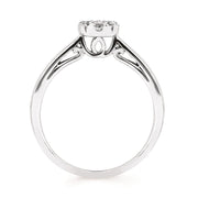 Enclosed Halo Diamond Ring