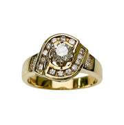 3/4 Carat TW Diamond Contemporary Ring