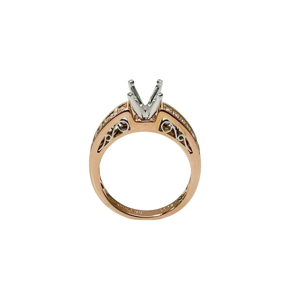 1/6 TW Carat Diamond Semi Mount Engagement Ring