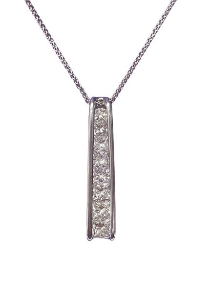 Stunning .99 Carat TW Diamond Pendant