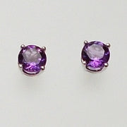 Amethyst Stud Earrings