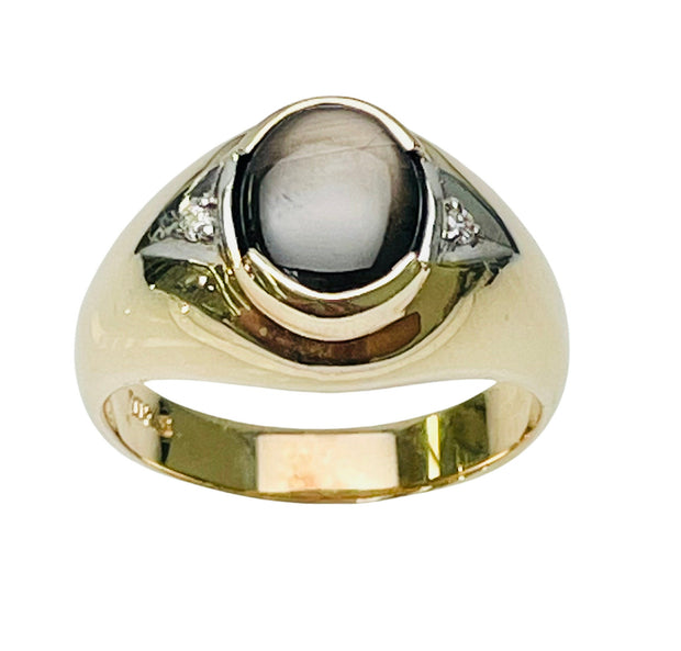 Black Star Sapphire Ring