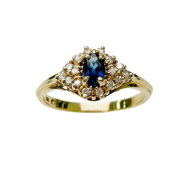 Sapphire & Diamond Ring