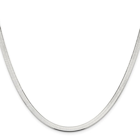 4.5mm 20 Inch Sterling Silver Herringbone