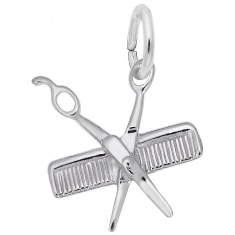 Petite Comb & Scissors Charm