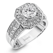1.02 TW Carat Diamond Semi Mount Engagement Ring