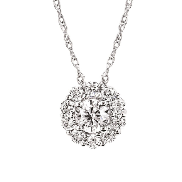 Lab Grown Diamond Cluster Pendant