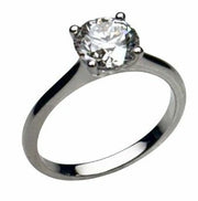 1.59 Carat Lab Grown Round Brilliant Diamond Solitaire Ring