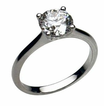 1.59 Carat Lab Grown Round Brilliant Diamond Solitaire Ring