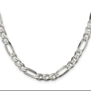 6.75mm 22 Inch Sterling Silver Figaro