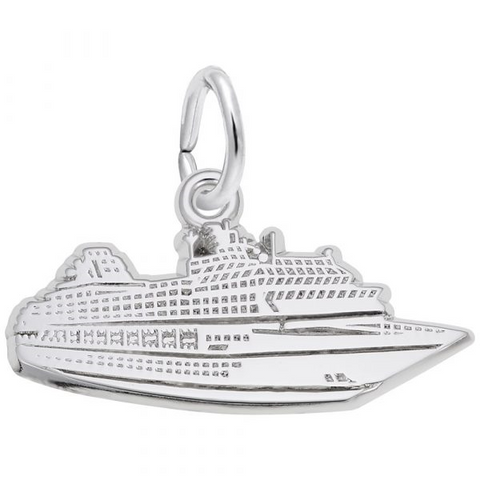 Flat Cruise Ship Charm