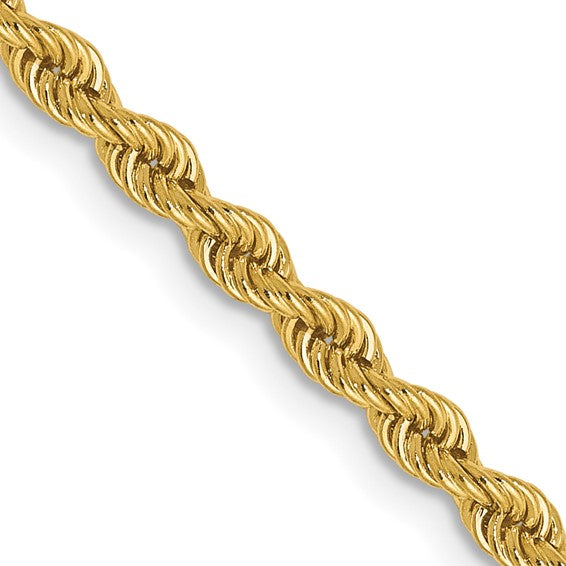 2.4mm Diamond Cut Rope Chain