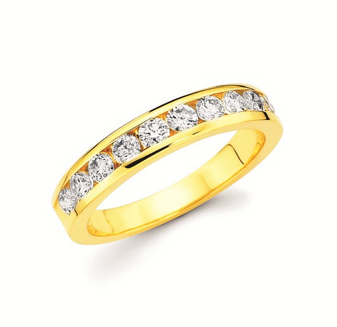 Channel Set Diamond Band