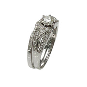 Vintage Two Peice Diamond Wedding Set