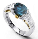 Blue Zircon Ring