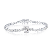 Sterling Silver CZ Tennis Bracelet