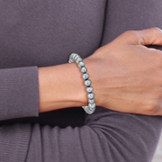 6-7mm Grey Freshwater Pearl Stretch Bracelet