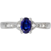 Sapphire & Diamond Ring