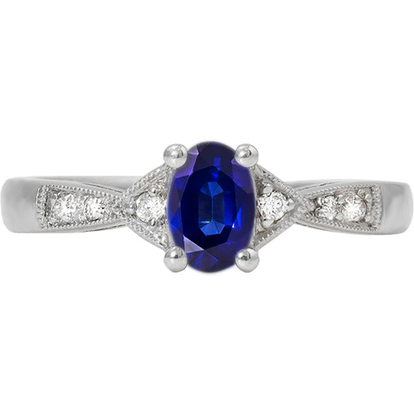 Sapphire & Diamond Ring