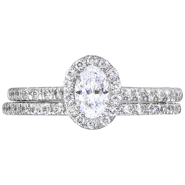 3/4 tw Diamond Halo Engagment Ring