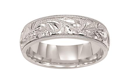 Swirl Design Wedding Band