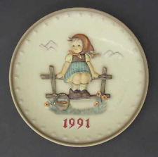 Girl On Fence 1991 Hummel Plate