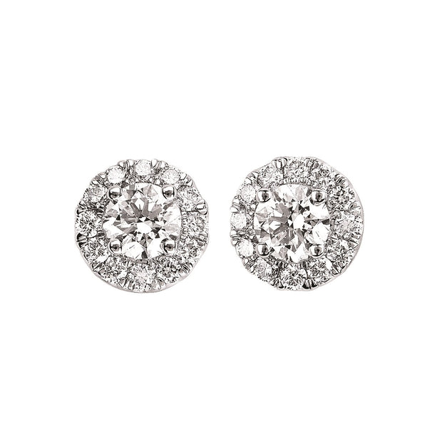Lab Grown Diamond Cluster Earrings