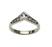 Curved Channel Set Diamond Band