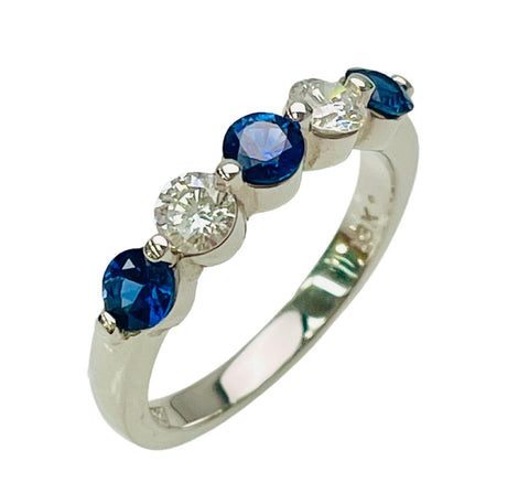 Sapphire & Diamond Band