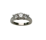 1.39 TW Diamond Three Stone Ring