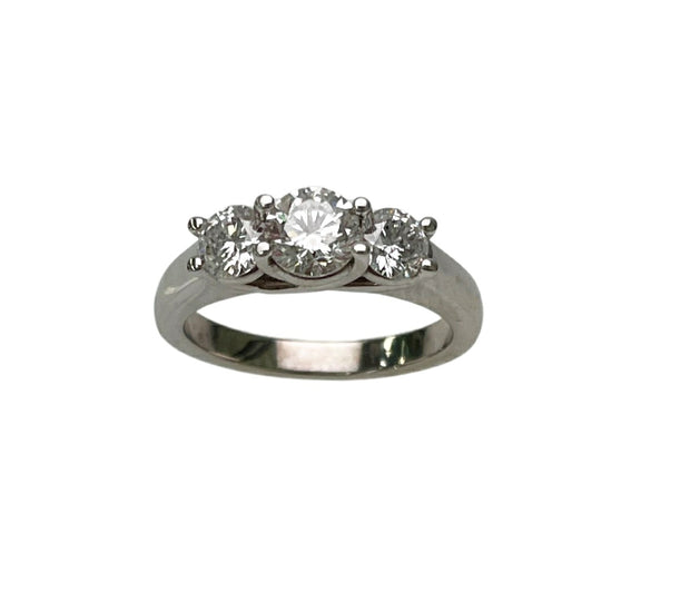 1.39 TW Diamond Three Stone Ring