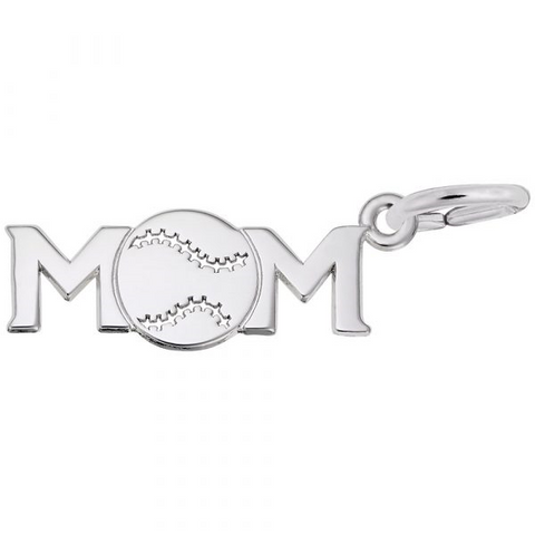 Baseball Mom Charm