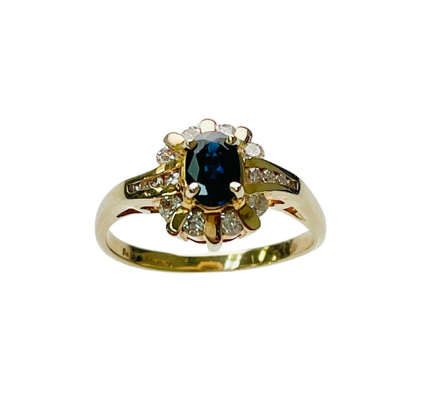 Sapphire & Diamond Ring