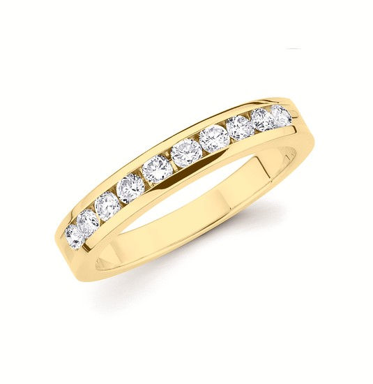 Channel Set Diamond Ring