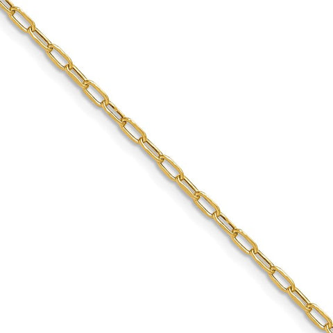 14k Gold Paper Clip Chain