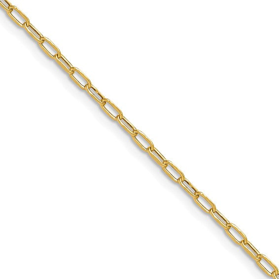 14k Gold Paper Clip Chain