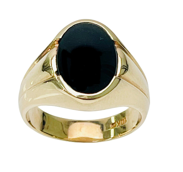 Oval Onyx Ring