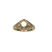 1/10 TW Carat Diamond Vintage Semi Mount Engagement Ring