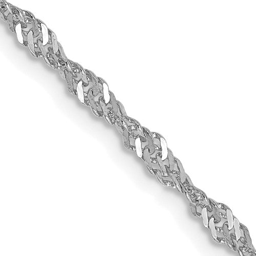 1.6mm Diamond Cut Singapore Chain