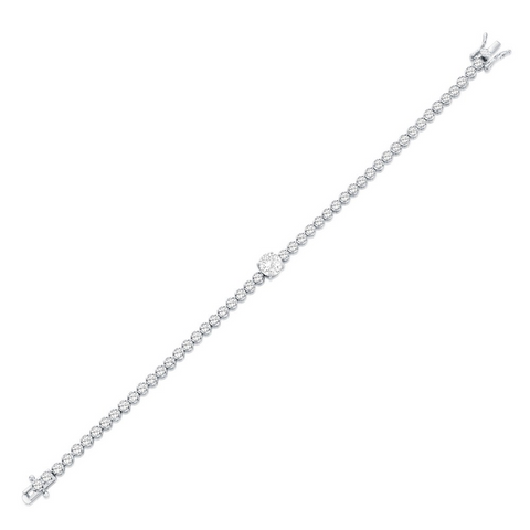 Sterling Silver CZ Tennis Bracelet