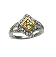 Stunning 7/8 Carat TW Contemporary Ring