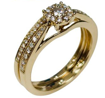 1/3 Lab Grown  Diamond Wedding Set