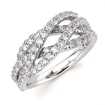 1 1/0 Carat TW Woven Design Diamond Band