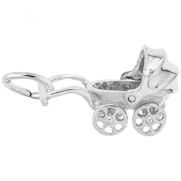Canopy Baby Carriage Charm