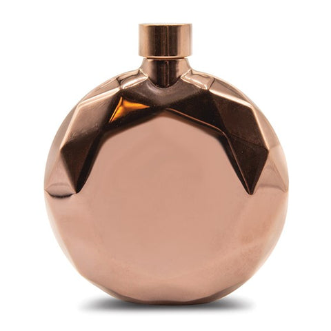 Rose-Tone Prism Flask