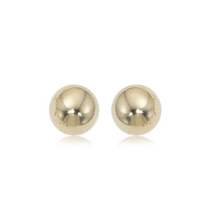 7mm Ball Gold Earrings