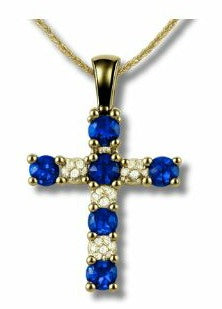 Sapphire and Diamond Cross