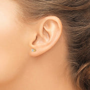 4.0mm Cubic  Zirconia Stud