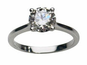1.59 Carat Lab Grown Round Brilliant Diamond Solitaire Ring